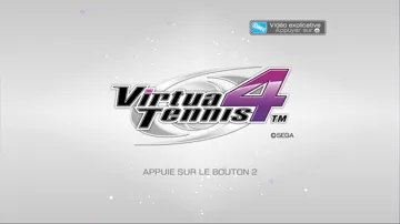 Virtua Tennis 4 screen shot title